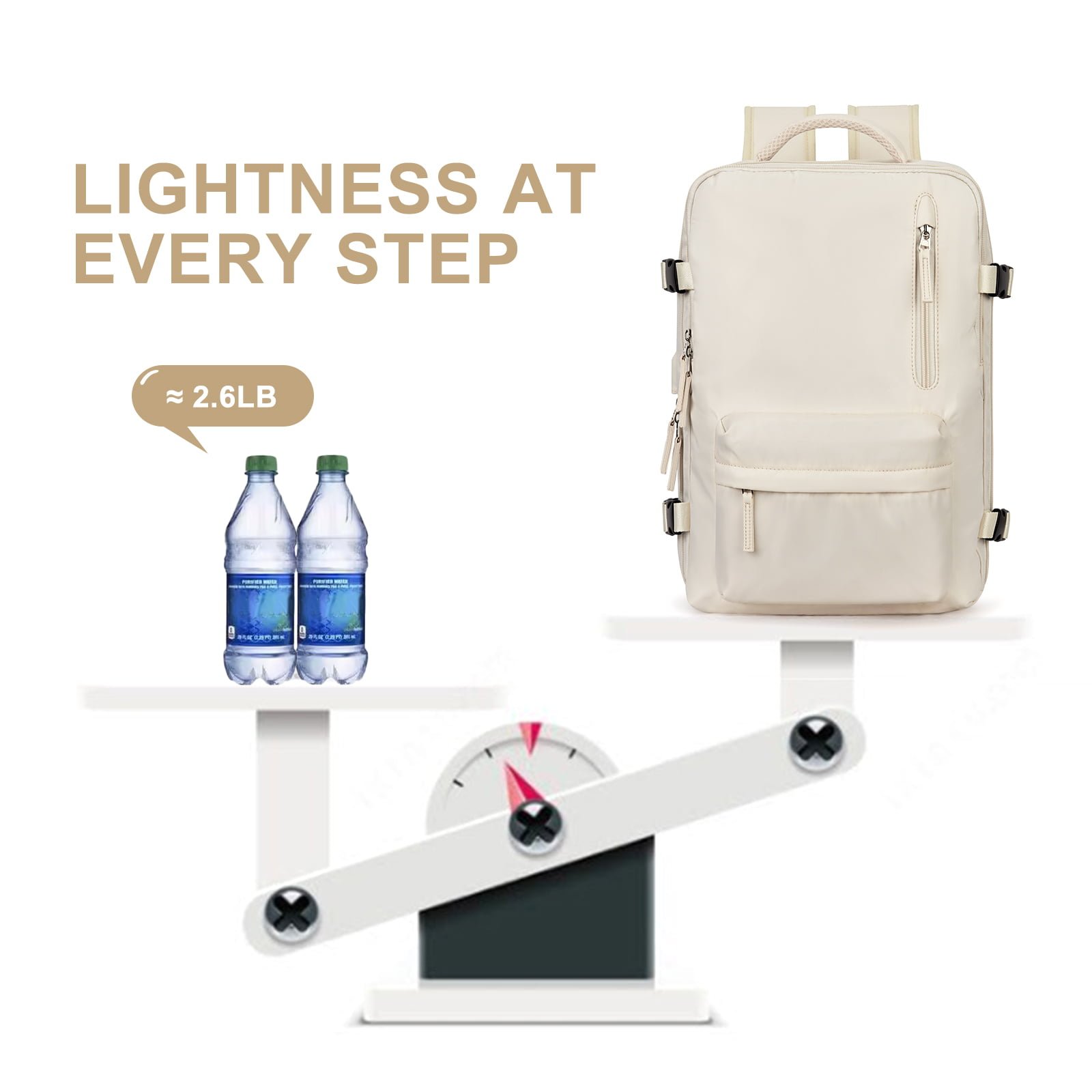 Promoção do último dia com 48% de desconto ⏰Mochila de viagem tamanho grande mochila impermeável para caminhadas (frete grátis)